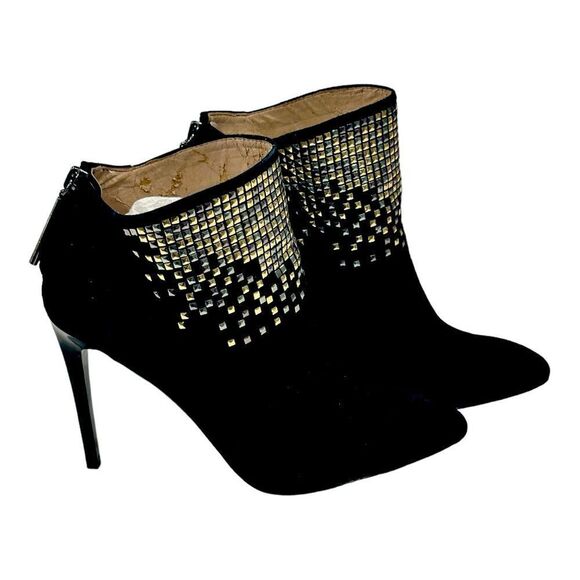 French Connection Women’s Black Suede Monroe Studded Booties in the Size 8/38.5M - Picture 11 of 14